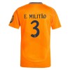 Maillot de Supporter Real Madrid E. Militao 3 Extérieur 2024-25 Pour Homme